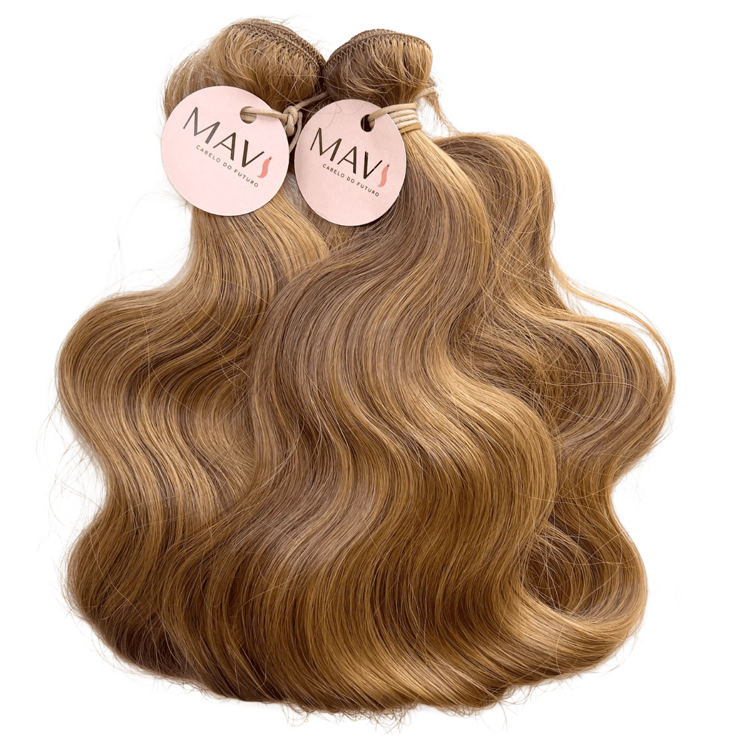 Cabelo do Futuro Ondulado Na Tela 65cm 100g Mega Hair 8Cores