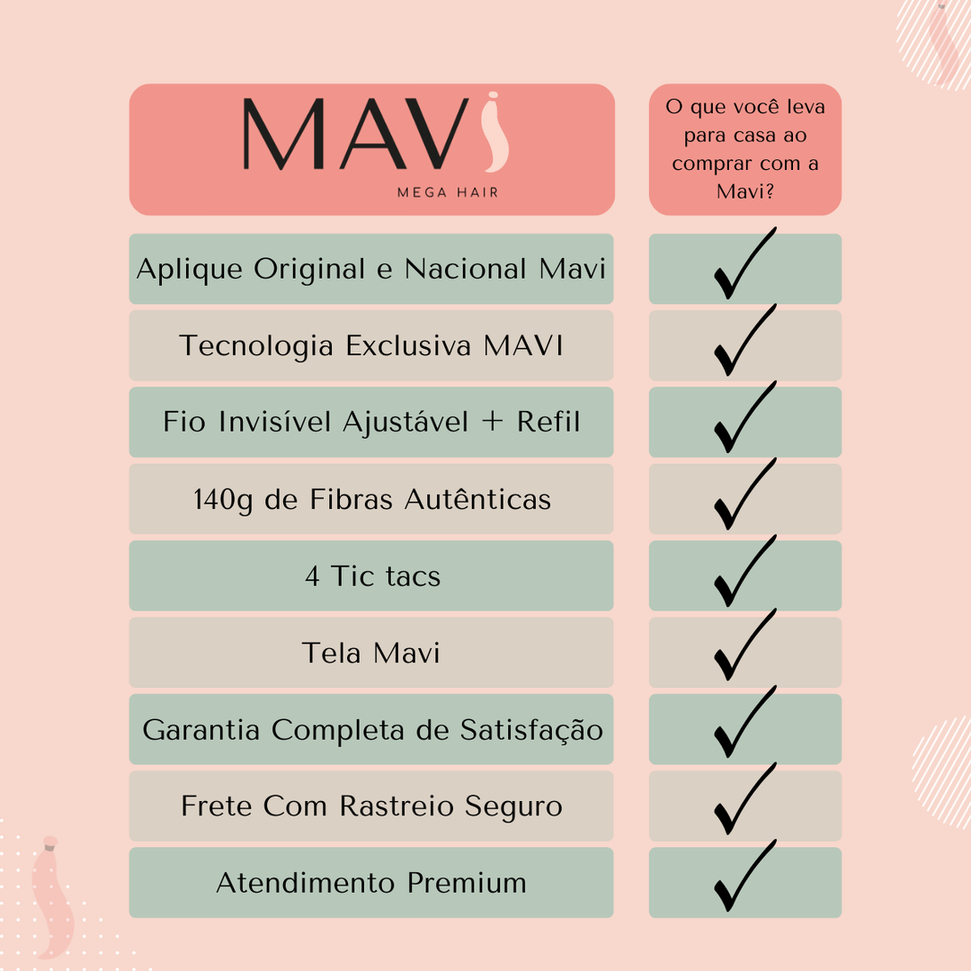 Cabelo Ondulado Bio Humano Fio Invisível Tic Tac 65cm 140gr