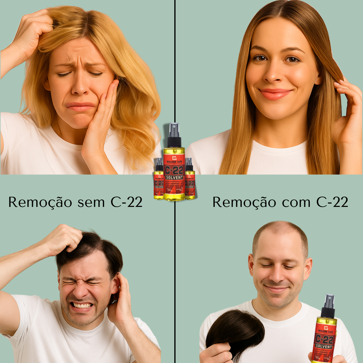 Removedor De Cola Queratina Prótese Capilar C 22 e Mega Hair