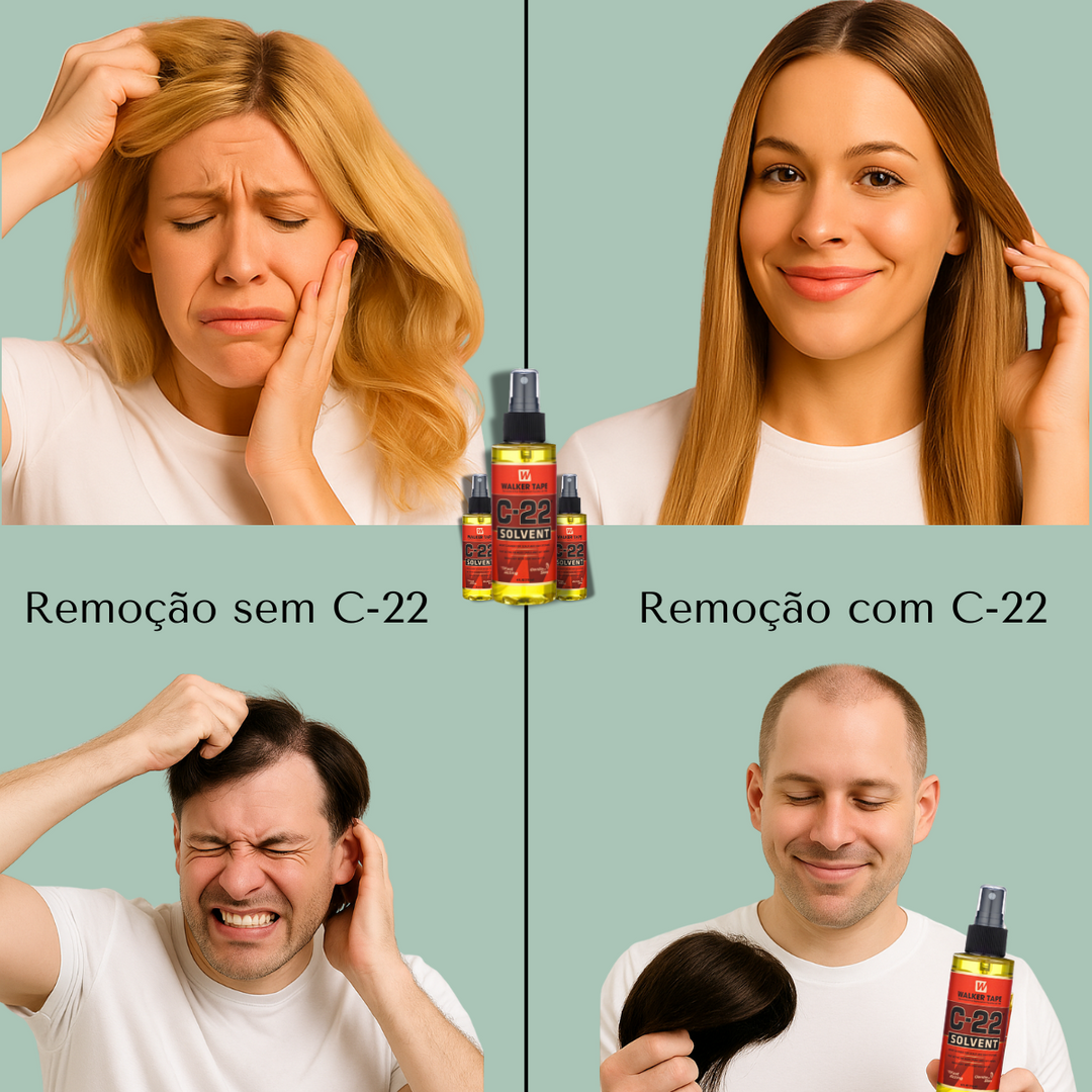 Removedor De Cola Queratina Prótese Capilar C 22 e Mega Hair