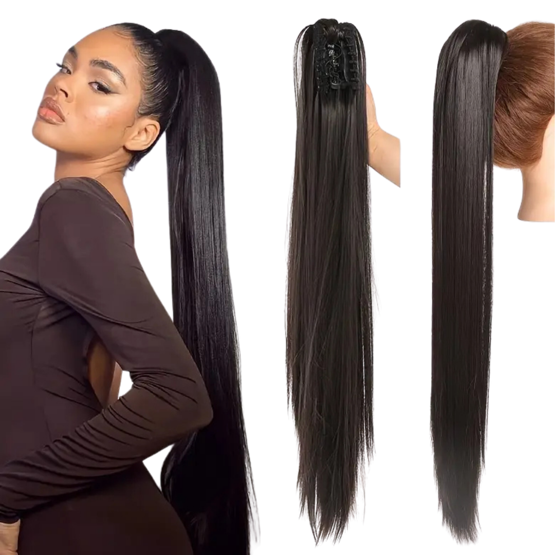 Rabo De Cavalo Aplique Liso Fácil Colocação 60cm 140g