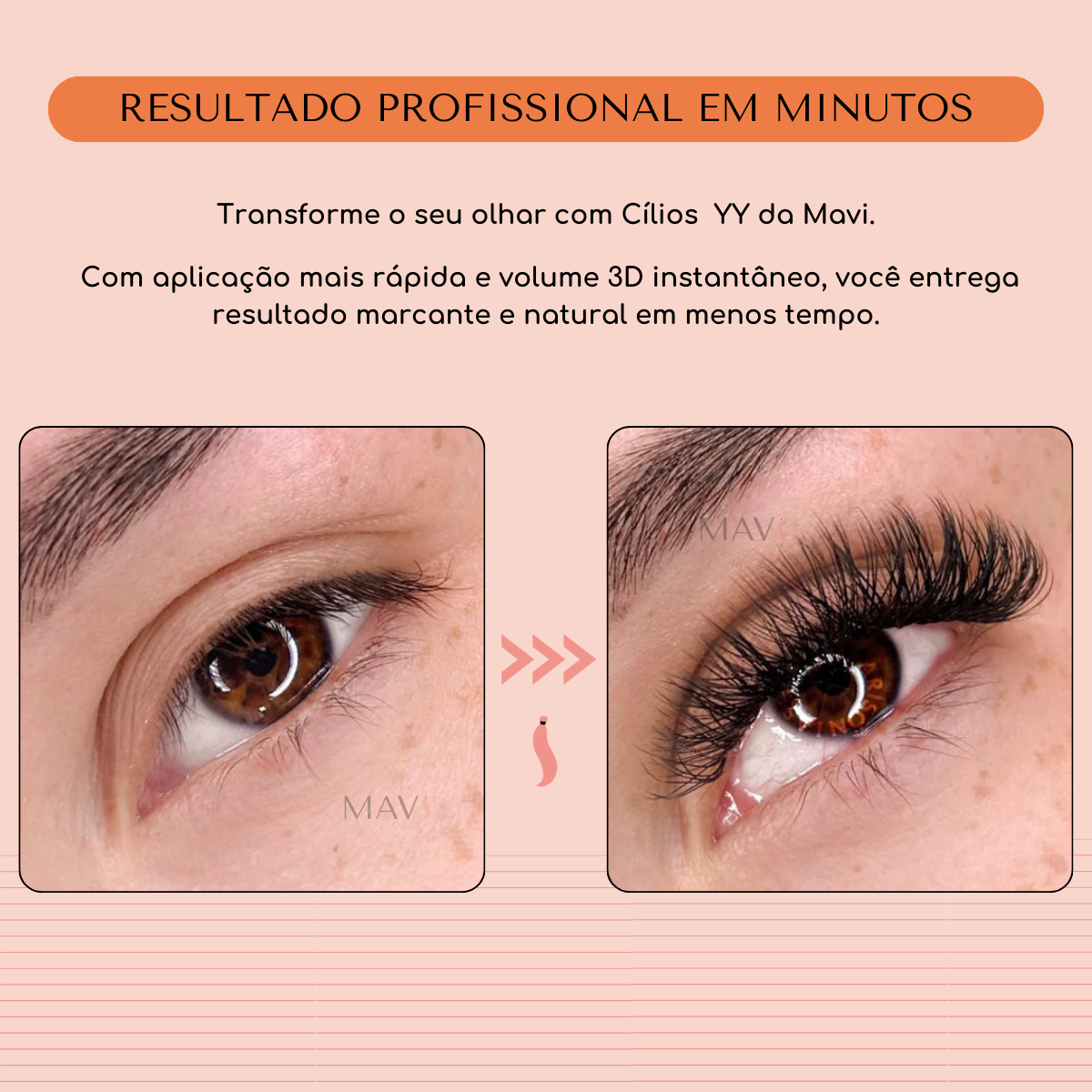 Cílios Posticos YY Alongamento e Volume Brasileiro Fio 0.07