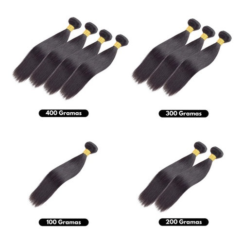 Cabelo 100% Humano Natural Liso Na Tela, Todos os Tamanhos Disponíveis, Envio Imediato, Frete Grátis, Promoção