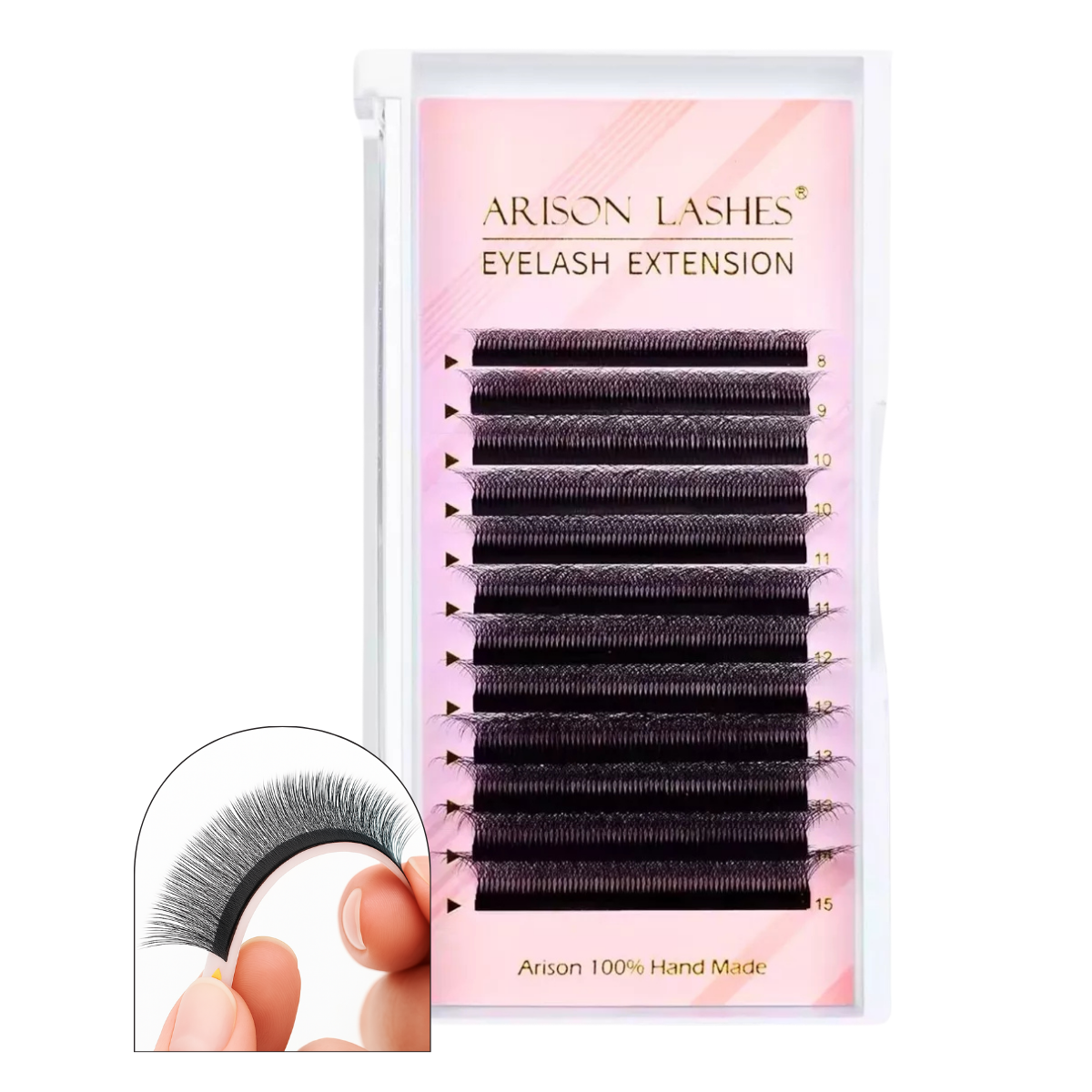 Cílios Posticos YY Alongamento e Volume Brasileiro Fio 0.07