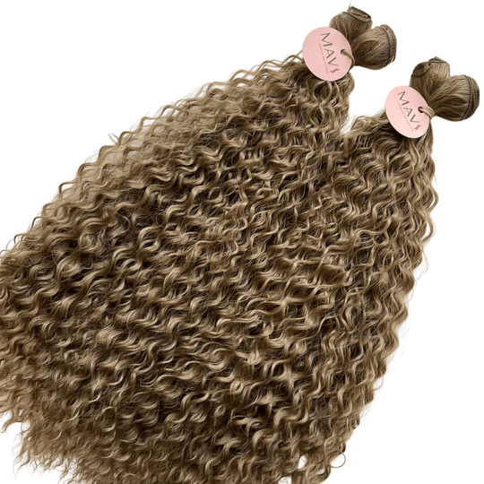 Cabelo do Futuro Cacheado Na Tela 55cm 100g Mega Hair 8Cores