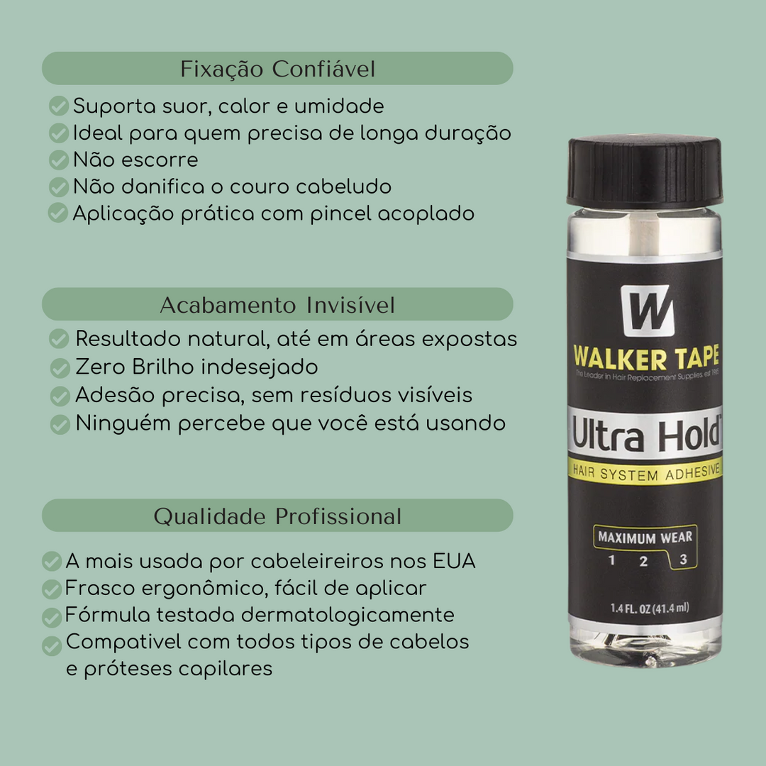 Cola Ultra Hold 41ml Para Mega Hair Peruca Prótese Capilar