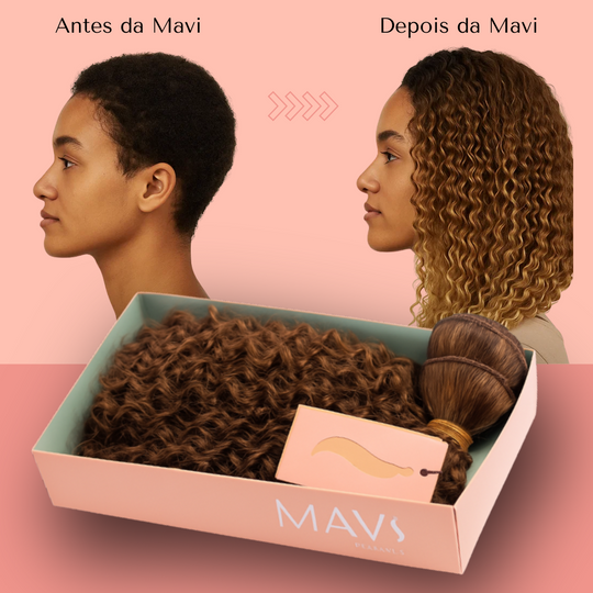 Cabelo do Futuro Cacheado Na Tela 55cm 100g Mega Hair 8Cores