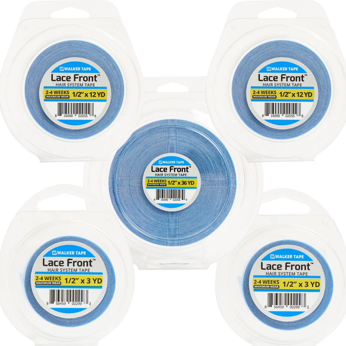 Fita Adesiva Capilar Mega Hair Prótese Walker Tape Lace Front Extra Forte - Todos os Tamanhos