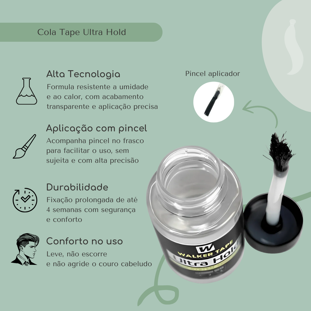 Cola Ultra Hold 101ml Para Mega Hair Peruca Prótese Capilar