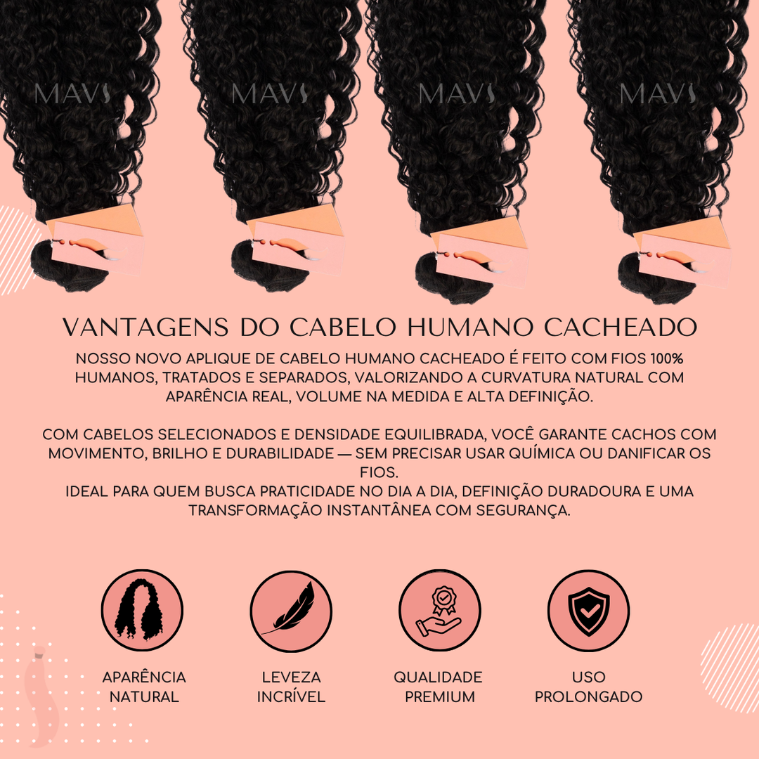 Cabelo 100% Humano Natural Cacheado Na Tela, Todos os Tamanhos Disponíveis, Envio Imediato, Frete Grátis, Promoção