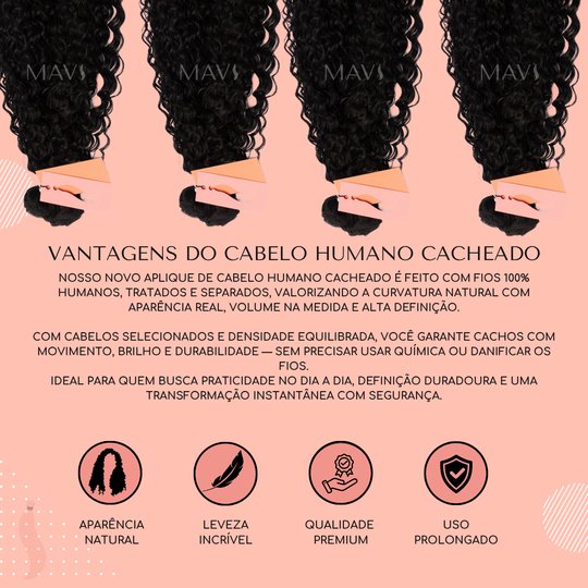 Cabelo 100% Humano Natural Cacheado Na Tela, Todos os Tamanhos Disponíveis, Envio Imediato, Frete Grátis, Promoção