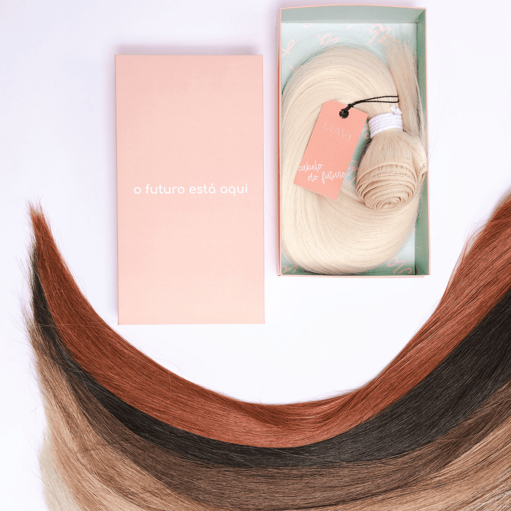 Cabelo do Futuro Liso Na Tela 45cm e 65cm 160g Mega Hair 9 Cores