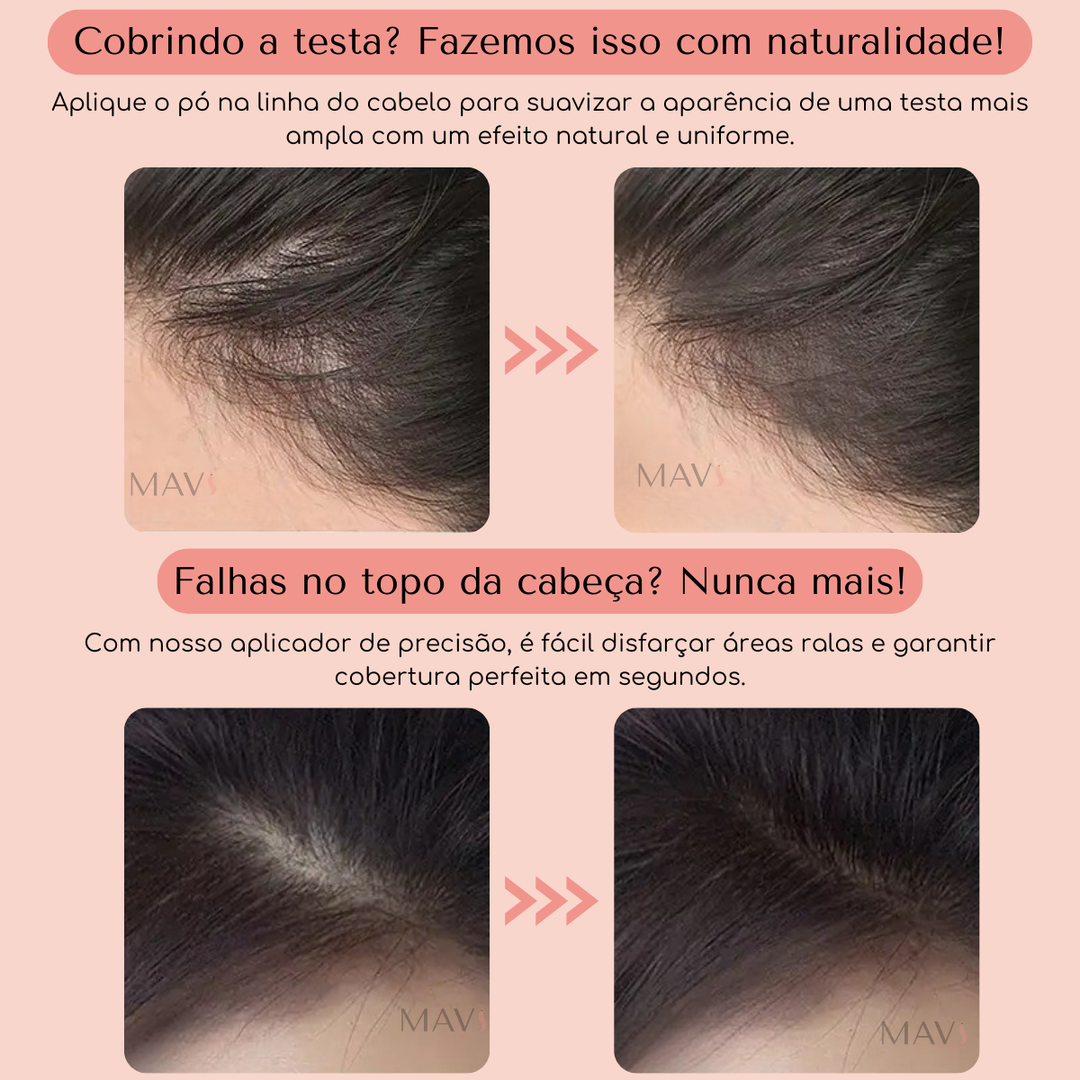 Maquiagem Capilar 4g - Correcao De Brancos Falhas e Calvície