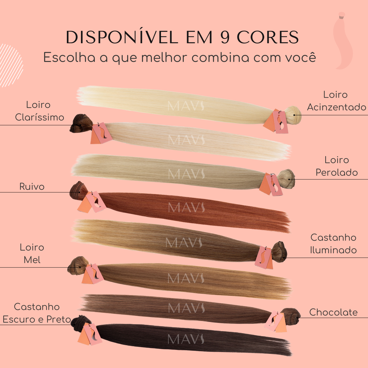 Cabelo do Futuro Liso Na Tela 45cm e 65cm 160g Mega Hair 9 Cores