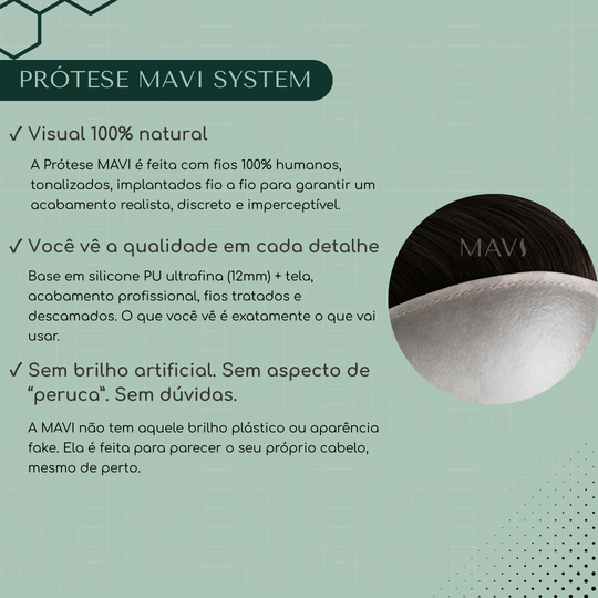 Prótese Capilar Masculina Castanho Escuro Cor 1b 15x20 e 20x25