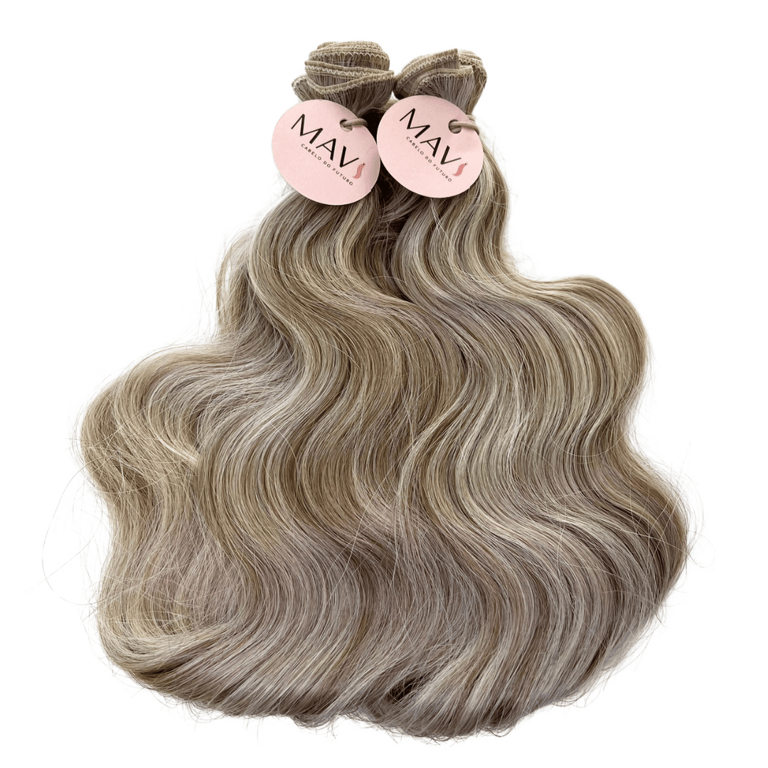 Cabelo do Futuro Ondulado Na Tela 65cm 100g Mega Hair 8Cores