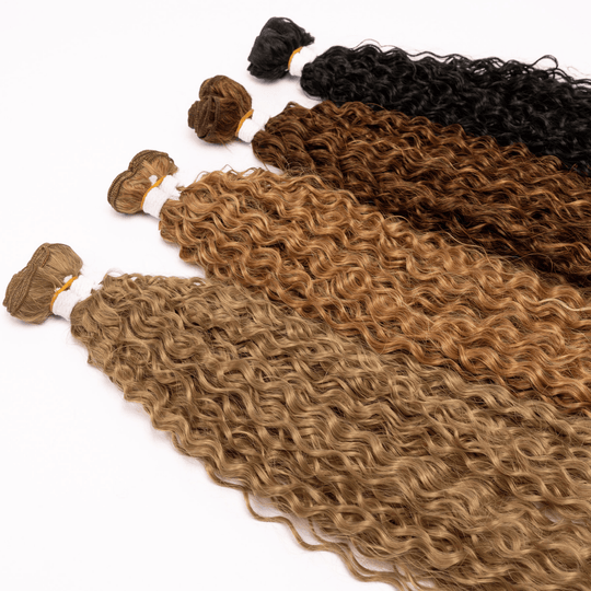 Cabelo do Futuro Cacheado Na Tela 55cm 100g Mega Hair 8Cores