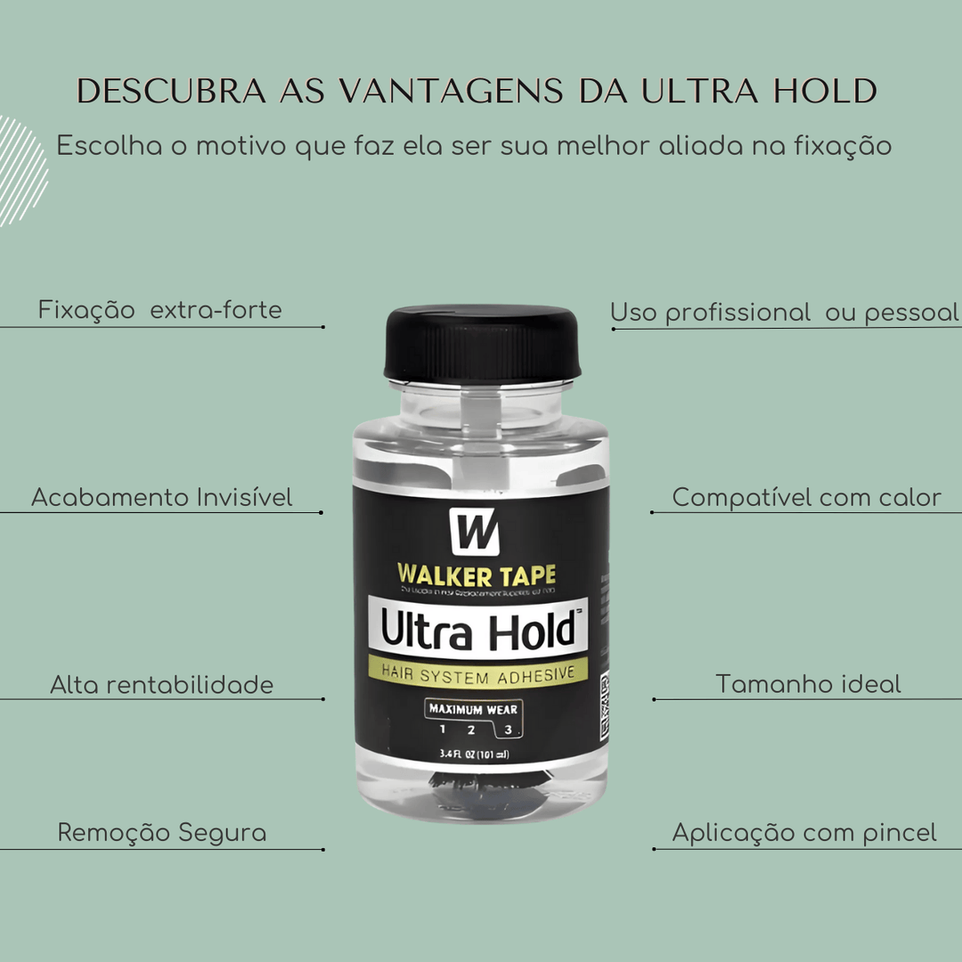 Cola Ultra Hold 101ml Para Mega Hair Peruca Prótese Capilar