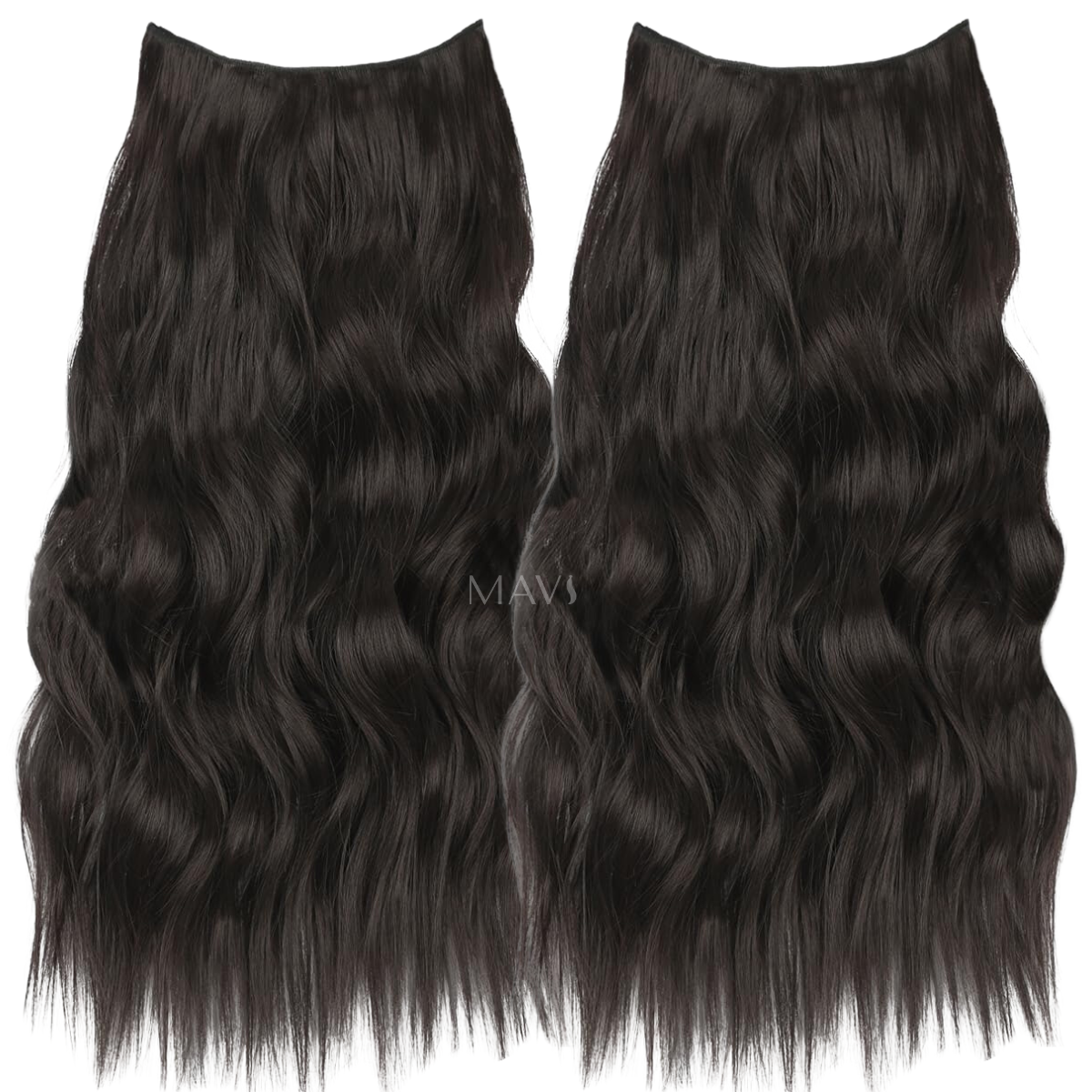 Cabelo Ondulado Bio Humano Fio Invisível Tic Tac 65cm 140gr