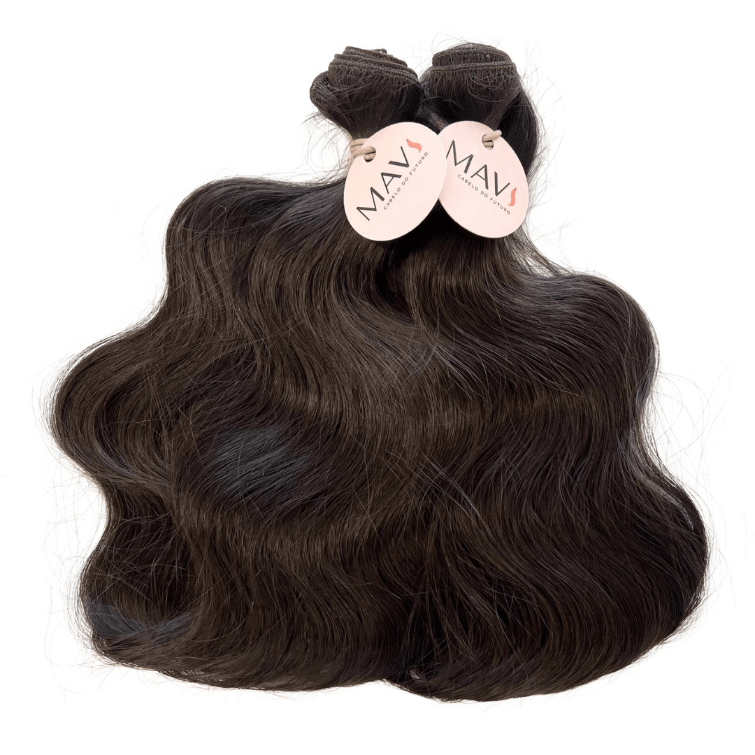 Cabelo do Futuro Ondulado Na Tela 65cm 100g Mega Hair 8Cores