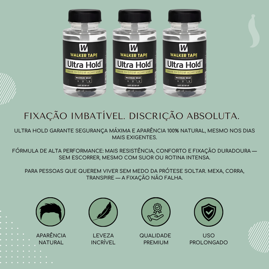 Cola Ultra Hold 101ml Para Mega Hair Peruca Prótese Capilar