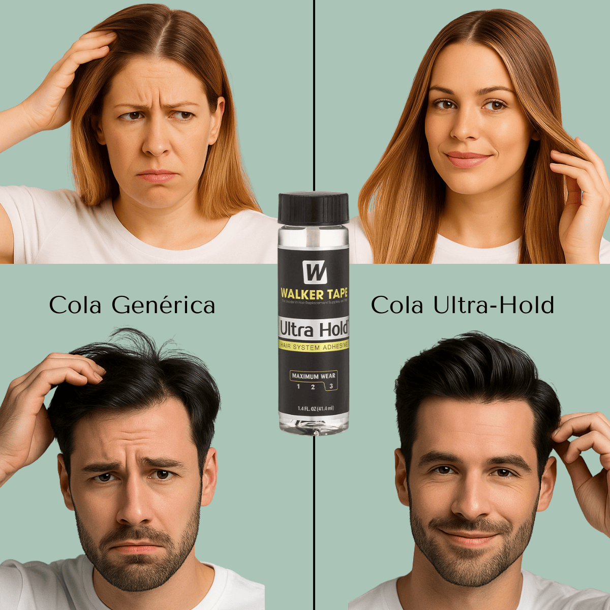 Cola Ultra Hold 41ml Para Mega Hair Peruca Prótese Capilar