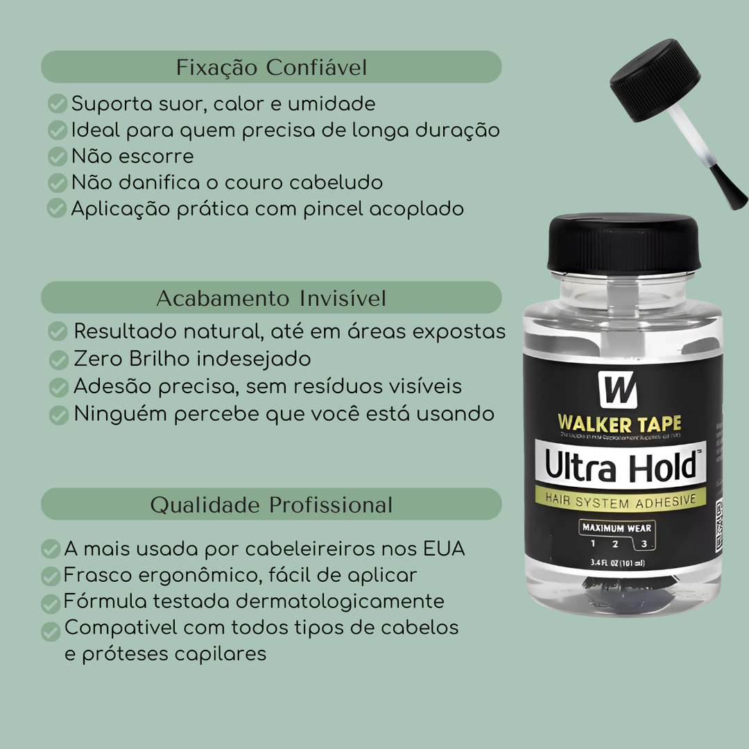 Cola Ultra Hold 101ml Para Mega Hair Peruca Prótese Capilar